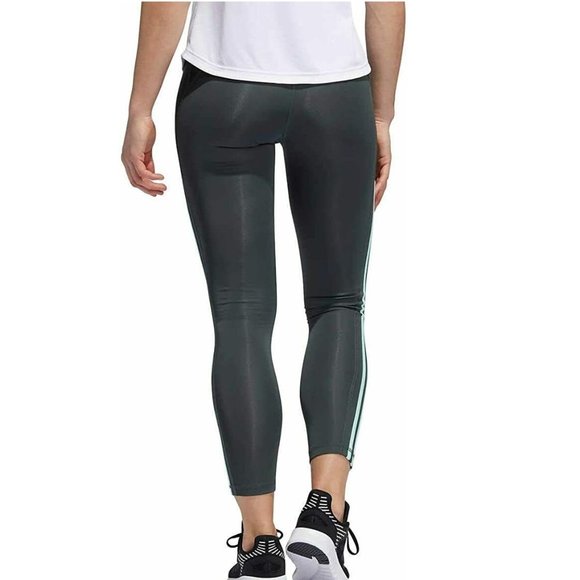 Adidas Ladies' High Waist 7/8 3-Stripe Active Tigh - Picture 2 of 6